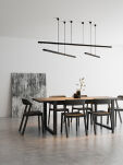 Lampa wisząca LENS LINE section Aquaform 50282 techniczna różne kolory oraz długości nad stół - 3