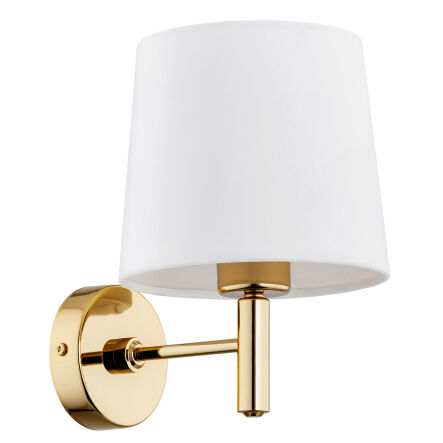 Kinkiet PONTE 4728 Argon mosiądz biały welur 