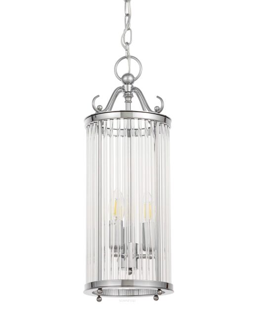 Lampa wisząca BOSTON W3 LUMINA DECO LDP 1235-3 (CHR) Chrom szklane rurki 
