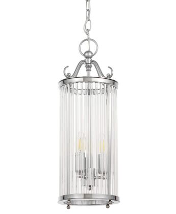 Lampa wisząca BOSTON W3 LUMINA DECO LDP 1235-3 (CHR) Chrom szklane rurki 