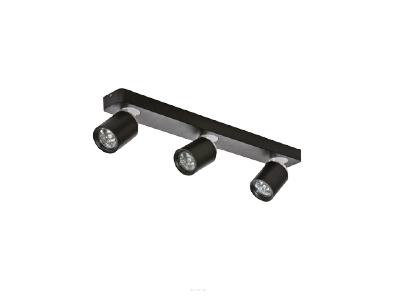 Reflektor Tomi 3  czarny AZzardo  AZ0680 ruchome główki w kształcie tub listwa
