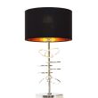 Lampa stołowa  MILARI LDT 5530 (BK+CHR) Lumina Deco elegancka - 2