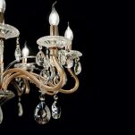 Lampa wisząca NEGRESCO SP8 złoty Ideal Lux  087764 - 2