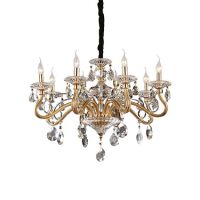 Lampa wisząca NEGRESCO SP8 złoty Ideal Lux  087764