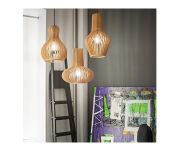 Lampa wisząca Citrus-2 SP1 159850 NOWOCZESNY IP20 E27 drewno / tkanina Ideal Lux OPRAWA W STYLU NOWOCZESNYM - 2