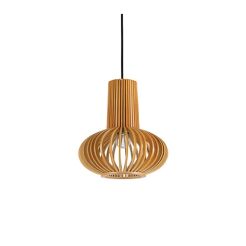Lampa wisząca Citrus-2 SP1 159850 NOWOCZESNY IP20 E27 drewno / tkanina Ideal Lux OPRAWA W STYLU NOWOCZESNYM