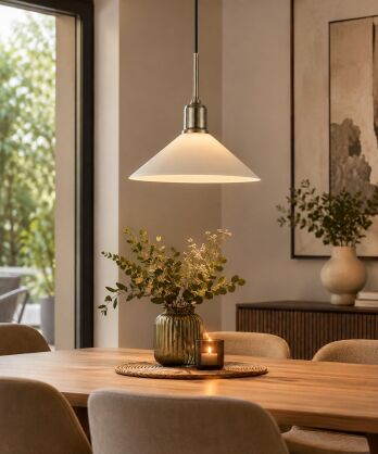 Lampa wisząca Vela 1L E27 108867 Markslojd antyczny mosiądz/biała Ø25cm