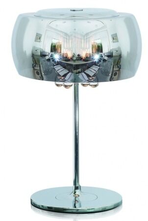 LAMPA STOŁOWA ZUMA LINE CRYSTAL T0076-03E KRYSZTAŁKI NOWOCZESNA NASTROJOWA SZKLANY KLOSZ 