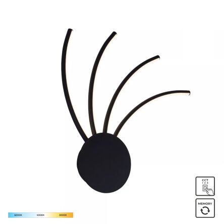 2200014-BK DIOGO KINKIET CZARNY/BLACK ZUMALINE