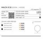 Plafon MALTA R50 AZZARDO LED 42W 3000K/4000K AZ4251 AZ4252 czarny - 3