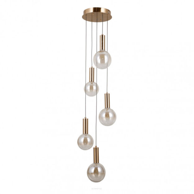 Lampa wisząca Strela PND-34378-5S-HBR Italux