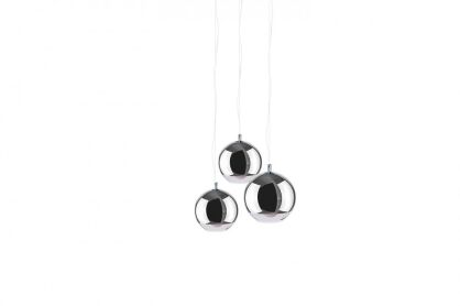 Lampa wisząca SILVER BALL 3 AZ4750 Azzardo chromowane kule różnej średnicy