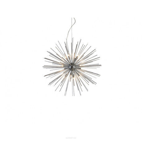Lampa wisząca SIRIUS 90 CHROME DEL-6612-90 nowoczesna designerska kształtem przypomina jeża ma kolor chromu  