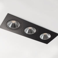 OPRAWA WPUSZCZANA POTRÓJNA AR111 , ES111 CZARNA 