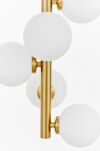 Lampa sufitowa PETRICA W7 LDC 6033-7 (MD) Lumina Deco mosiężna z białymi kulami - 2
