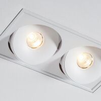 Lampa wpuszczana Lava X2 WP Trimless edge LED Labra  4.1047 podwójna prostokąt ruchome oczka LED różne kolory wykońnczenia