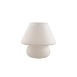 Lampa stołowa Prato TL1 BIG BIANCO Ideal Lux  074702   klosz wykonany z dmuchanego szkła ma kolor biały - 2