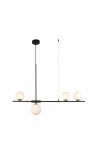 Lampa wisząca SANTANDER AZ4418 Azzardo CZARNA Z BIAŁYMI KULAMI - 2