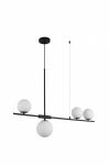 Lampa wisząca SANTANDER AZ4418 Azzardo CZARNA Z BIAŁYMI KULAMI - 3