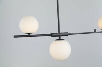 Lampa wisząca SANTANDER AZ4418 Azzardo CZARNA Z BIAŁYMI KULAMI - 4