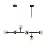 Lampa wisząca HELIOS 6 AZ4698 Azzardo nowoczesna czarna - 2