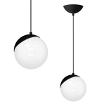 Lampa wisząca SFERA BLACK biało-czarna 1xE27 60W  MIALGRO  MLP5739 - 3