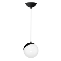 Lampa wisząca SFERA BLACK biało-czarna 1xE27 60W  MIALGRO  MLP5739