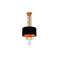 Lampa KATE AZ2678 elegancka ze złotymi łańcuszkami z okręgów wystającymi spod klosza