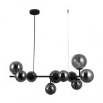 Lampa wisząca Frontera PND-40423-10 Italux Czarne kule art. deco - 2