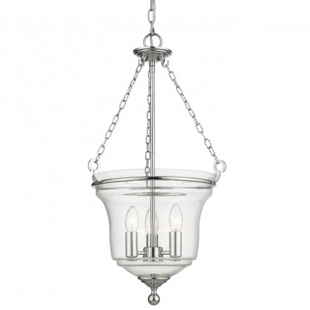 Lampa wisząca  Prague - P03950CH COSMO Light wykonana w stylu nowojorskim połączonym z klasycznym nietypowy klosz