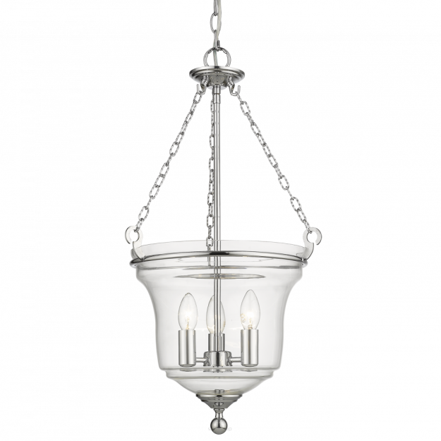 Lampa wisząca  Prague - P03950CH COSMO Light wykonana w stylu nowojorskim połączonym z klasycznym nietypowy klosz