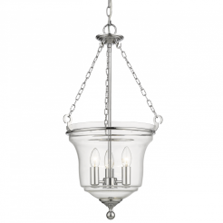Lampa wisząca  Prague - P03950CH COSMO Light wykonana w stylu nowojorskim połączonym z klasycznym nietypowy klosz