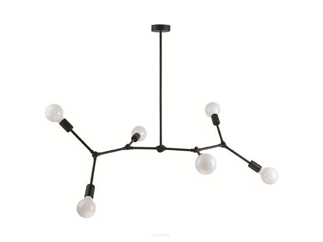 Lampa wisząca TWIG czarna 6x Nowodvorski 9138