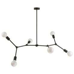 Lampa wisząca TWIG czarna 6x Nowodvorski 9138