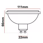 Żarówka LED GU10 ES111 AR111 BLACK 15W = 140W 1500lm 4000K biała neutralna - 2