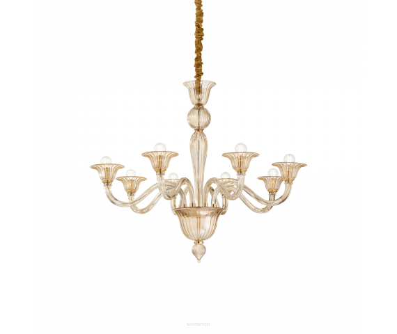 Lampa wisząca Żyrandol Brigitta SP8 199412 NOWOCZESNY IP20 E27 metal Ideal Lux OPRAWA W STYLU NOWOCZESNYM