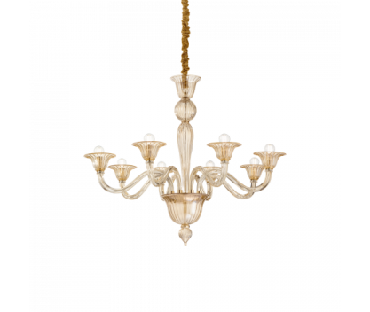 Lampa wisząca Żyrandol Brigitta SP8 199412 NOWOCZESNY IP20 E27 metal Ideal Lux OPRAWA W STYLU NOWOCZESNYM