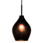 Lampa wisząca Kuala Lumpur - P01557BK pojedynczy zwis o opływowym kształcie kolor czarny - 2