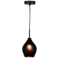 Lampa wisząca Kuala Lumpur - P01557BK pojedynczy zwis o opływowym kształcie kolor czarny
