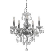 Żyrandol Whiz L.90690/5CLE Italux chrom styl pałacowy elegancki