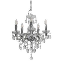 Żyrandol Whiz L.90690/5CLE Italux chrom styl pałacowy elegancki