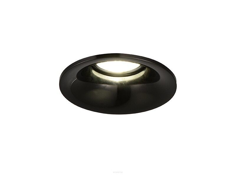 Lampa wpuszczana Adamo midst AZzardo NC1825-M-BK/CH Az1480  techniczna okrągła czarny/chrom