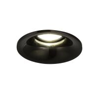 Lampa wpuszczana Adamo midst AZzardo NC1825-M-BK/CH Az1480  techniczna okrągła czarny/chrom