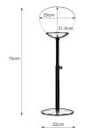 Lampa stołowa Rise 1L E27 108276 Markslojd czarna/biała 76cm klosz Ø25cm - 2