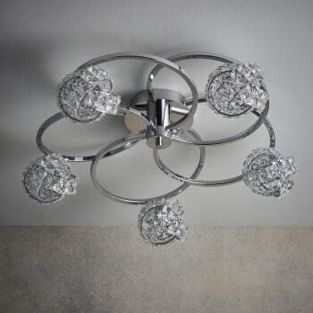 Lampa sufitowa TALIA  chrom  ENDON LIGHTING 76595  