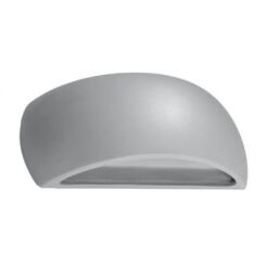 Kinkiet PONTIUS SL.0875 SOLLUX LIGHTING półokrągły ceramiczny szary
