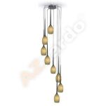 Lampa wisząca Izza 8 oliwkowa AZzardo MD1288A-8M  AZ1230  klosze w kształcie kielichów nowoczesny - 2
