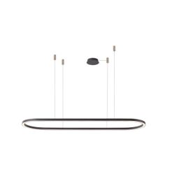 Lampa wisząca ELENA 120 DIMM BK czarna Azzardo AZ5055