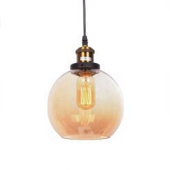 LAMPA WISZĄCA LOFT BURSZTYNOWA NAVARRO LDP 6802 (YL)