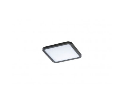 Lampa sufitowa wpuszczana Plafon Slim square 15 AZ4377 Azzardo czarna zaokrąglone boki 4000K